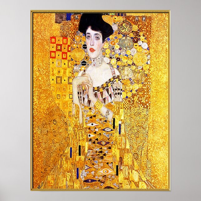 Poster Gustav Klimt - Femme en or (Devant)