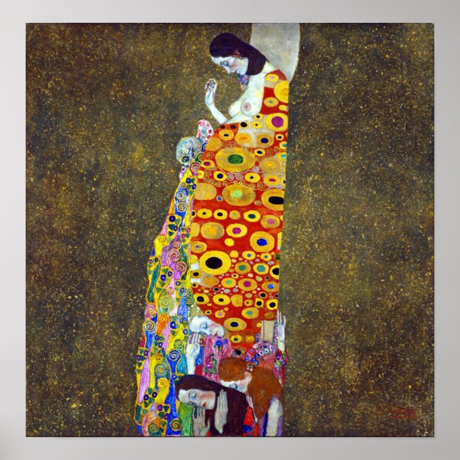 Poster Gustav Klimt Hope (Devant)