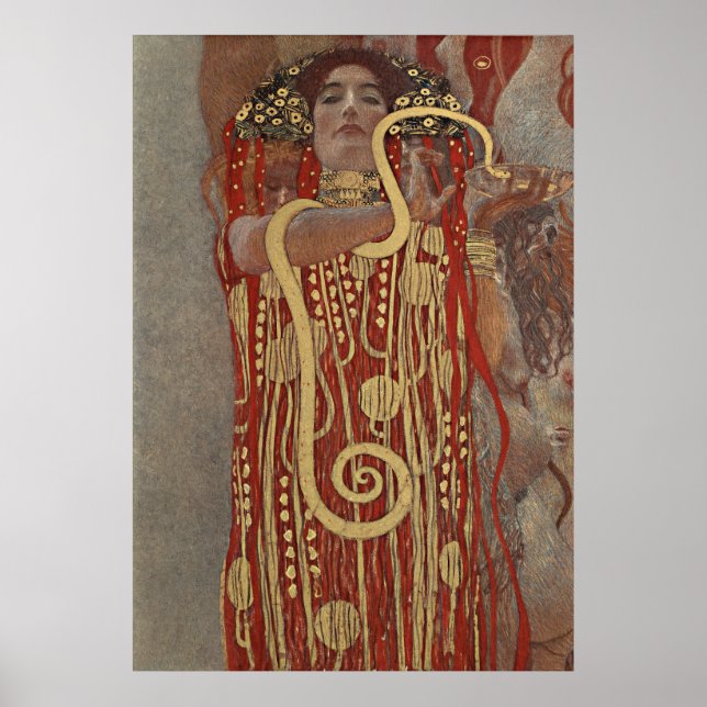Poster Gustav Klimt - Hygieia (Devant)