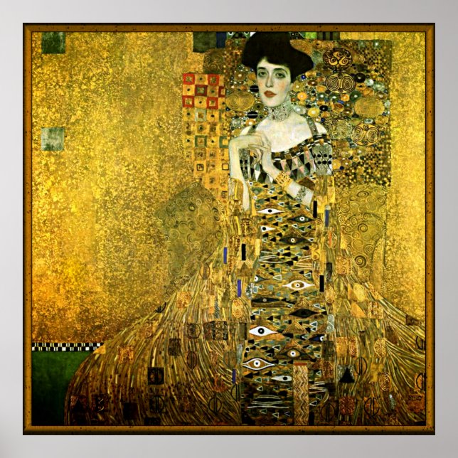 Poster Gustav Klimt La Dame D'Or (Devant)