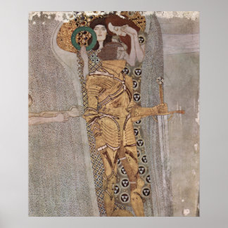 Poster Gustav Klimt - La Frieze Beethoven