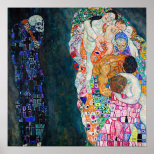 Poster Gustav Klimt - La Mort et la Vie
