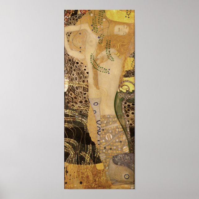 Poster Gustav Klimt ~ L'affiche Hydra (Devant)