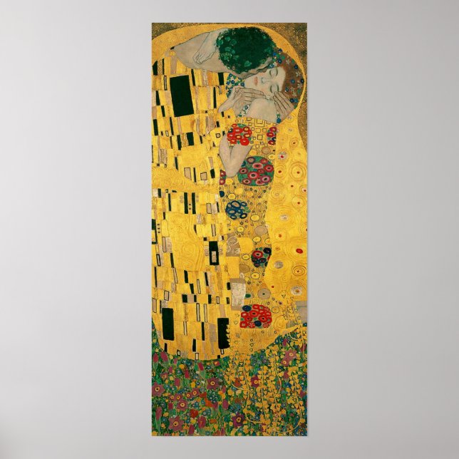 Poster Gustav Klimt L'affiche Kiss (Devant)