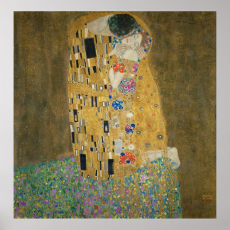 Poster Gustav Klimt - Le baiser
