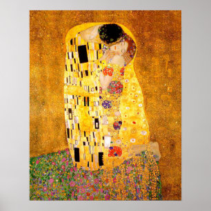 Poster Gustav Klimt "le baiser "