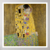 POSTER : GUSTAV KLIMT : LE KISS