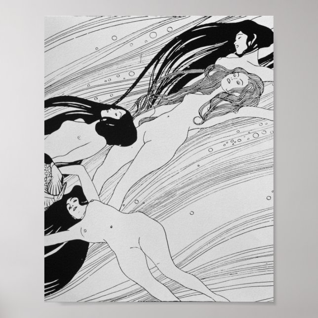 Poster Gustav Klimt - Le Sang Du Poisson (Devant)