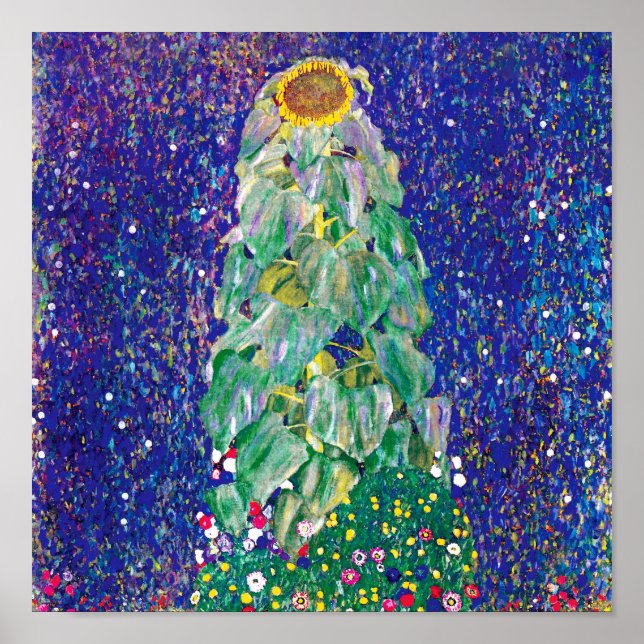 Poster Gustav Klimt - Le tournesol (Devant)