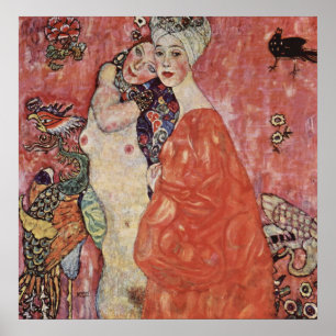 Poster Gustav Klimt - Les Amis Des Femmes