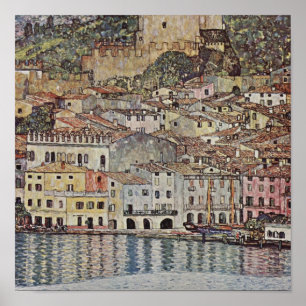 Poster Gustav Klimt - Malcesine (Lac de Garde, Italie) Im
