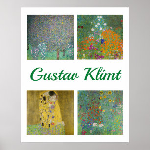Poster Gustav Klimt Masterpieces Patchwork
