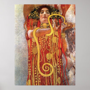 Poster Gustav Klimt - Médecine de l'hygiène Déesse de la 