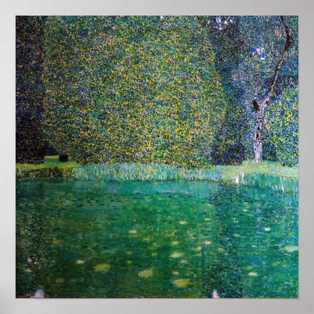 Poster Gustav Klimt - Parc Schloss Kammer am Attersee (Devant)