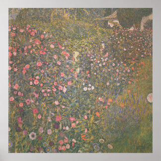 Poster Gustav Klimt - Paysage horticole italien