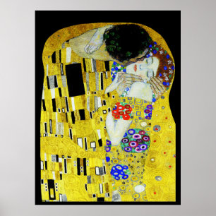 Poster Gustav Klimt peinture art Baiser Amour