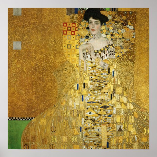 Poster Gustav Klimt - Portrait d'Adele Bloch-Bauer I (Devant)