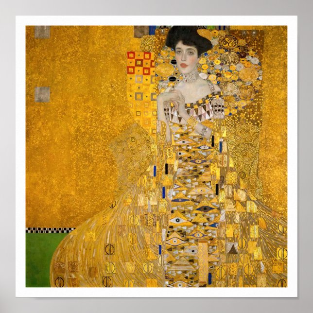 Poster Gustav Klimt - Portrait d'Adèle Bloch-Bauer I (Devant)