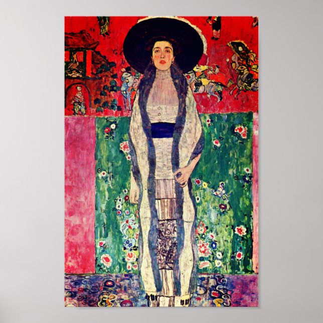 Poster Gustav Klimt Portrait d'Adele Bloch-Bauer II (Devant)