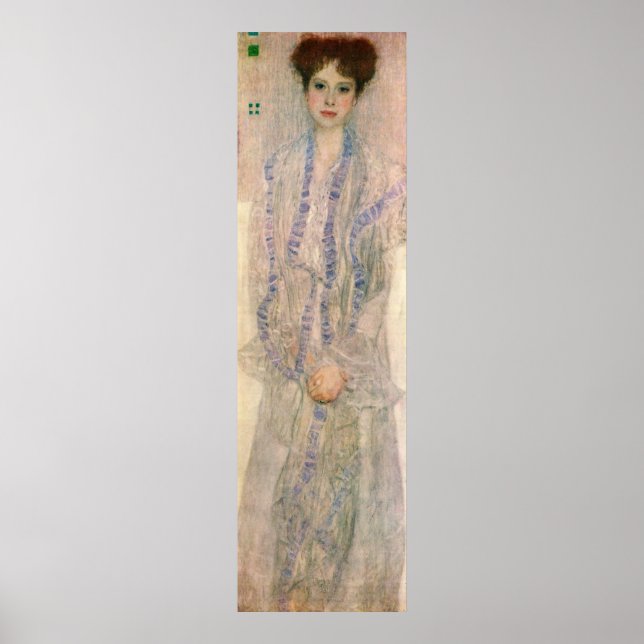 Poster Gustav Klimt - Portrait de Gertha Felssovanyi (Devant)