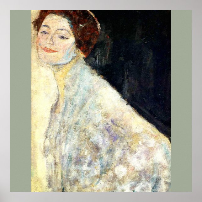 Poster Gustav Klimt - Portrait d'une dame (Devant)