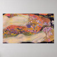 Gustav Klimt - Serpents d'eau II