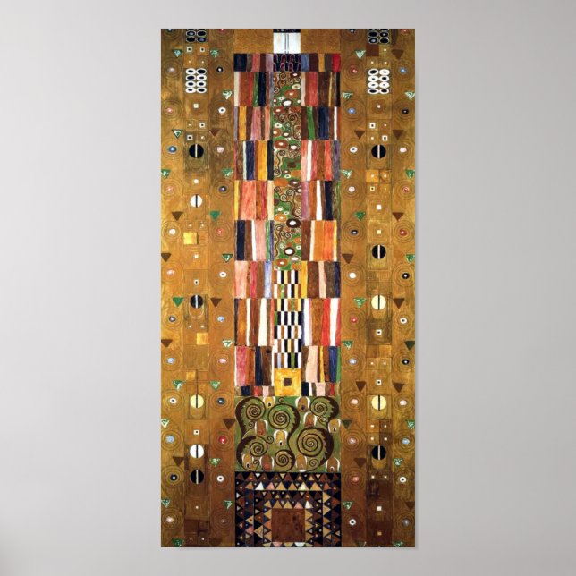 Poster Gustav Klimt Stoclet Frieze Dekor (Devant)