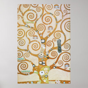 Poster Gustav Klimt The Tree of Life Art Nouveau