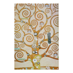 Poster Gustav Klimt The Tree of Life Art Nouveau