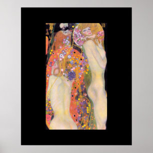 POSTER : GUSTAV KLIMT : WATER SERPENTS II