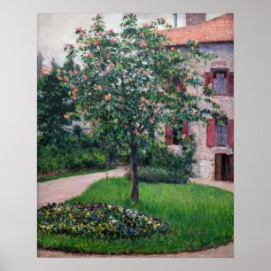 Poster Gustave Caillebotte - Arbres en fleurs