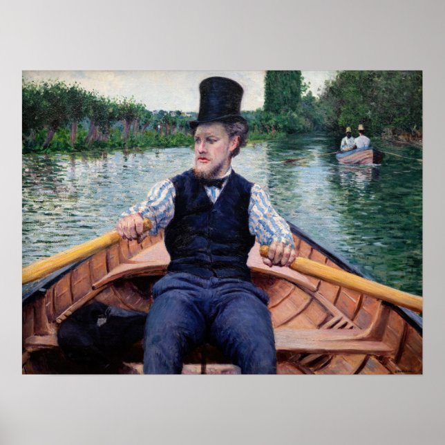 Poster Gustave Caillebotte - Bateau (Devant)