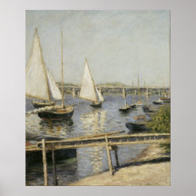Gustave Caillebotte - Bateaux à voile à Argenteuil
