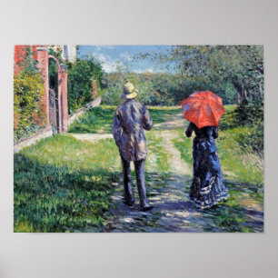 Poster Gustave Caillebotte - Le chemin vers le haut