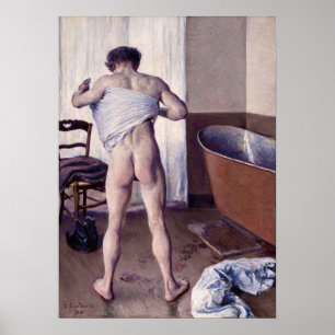Poster Gustave Caillebotte - Man at his Bath