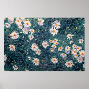 Poster Gustave Caillebotte - Parterre de marguerites, dét