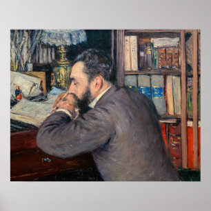 Poster Gustave Caillebotte - Portrait d'Henri Cordier