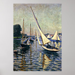 Poster Gustave Caillebotte : Regatta à Argenteuil