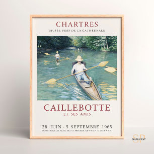 Poster Gustave Caillebotte Skiffs sur les Yerres