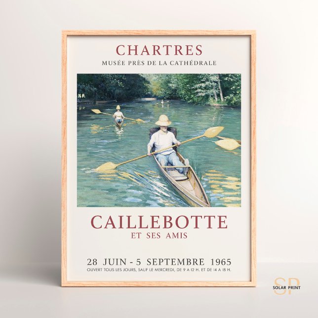 Poster Gustave Caillebotte Skiffs sur les Yerres (Créateur téléchargé)