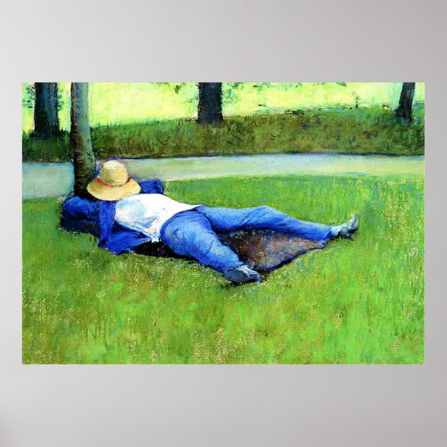 Poster Gustave Caillebotte - The Nap, (Devant)
