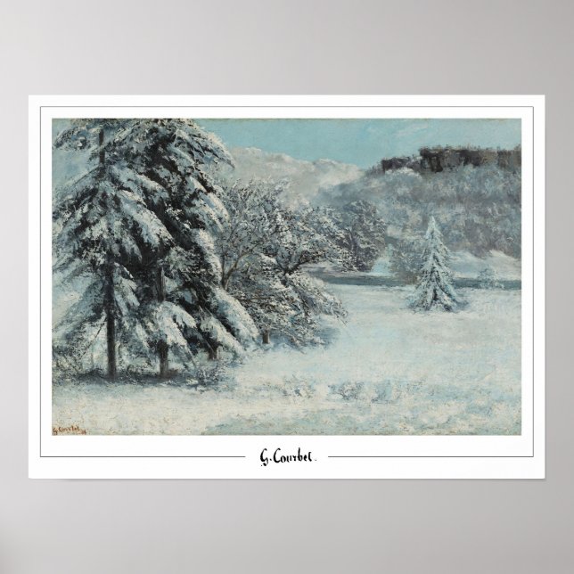 Poster Gustave Courbet Art N° 666 (Devant)