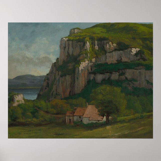 Poster Gustave Courbet - Le Rocher de Hautepierre (Devant)