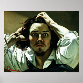 Poster Gustave Courbet - L'homme désespéré