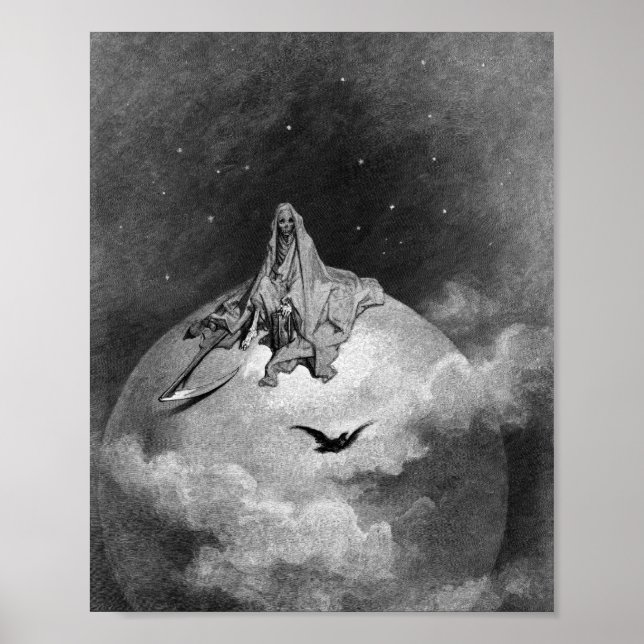 Poster Gustave Dore - Le Corbeau (Devant)