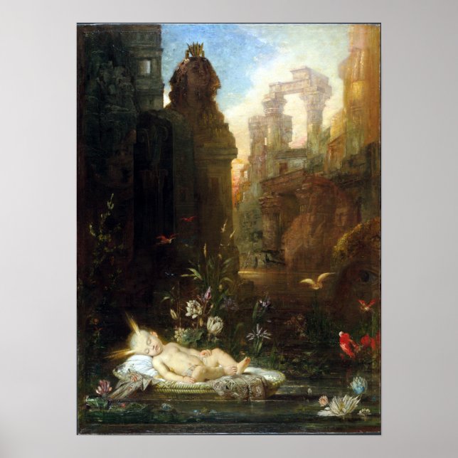 Poster Gustave Moreau La Moïse infantile (Devant)