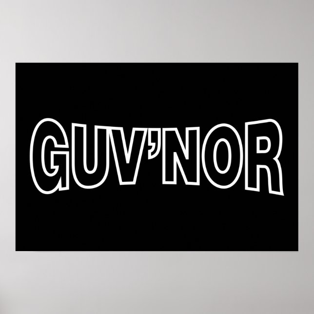 POSTER GUV'NOR (Devant)
