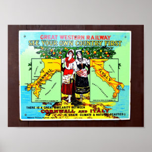 Poster GWR voyez votre propre pays en premier