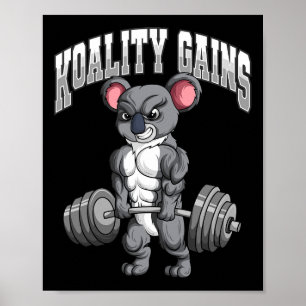 Poster Gym Koala Bodybuilding