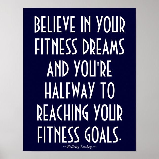 Poster Gym personnalisable 40 (Devant)
